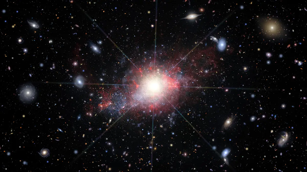 vast galaxy and black holes